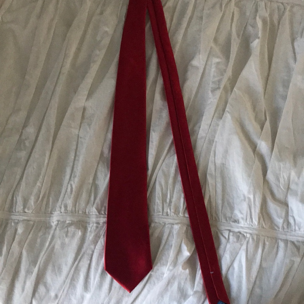 Poppy red neck tie
